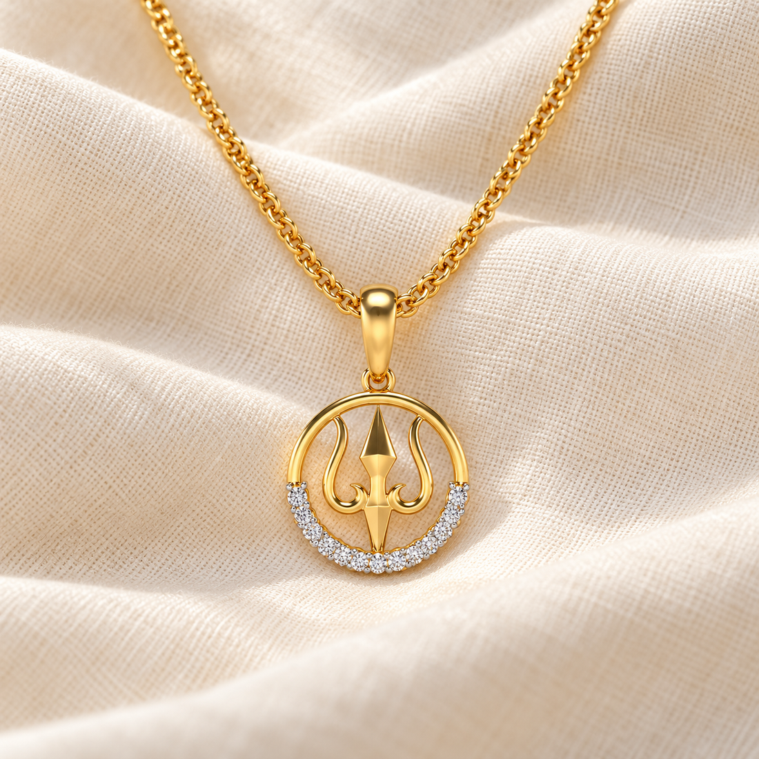 Trident Silver Pendant