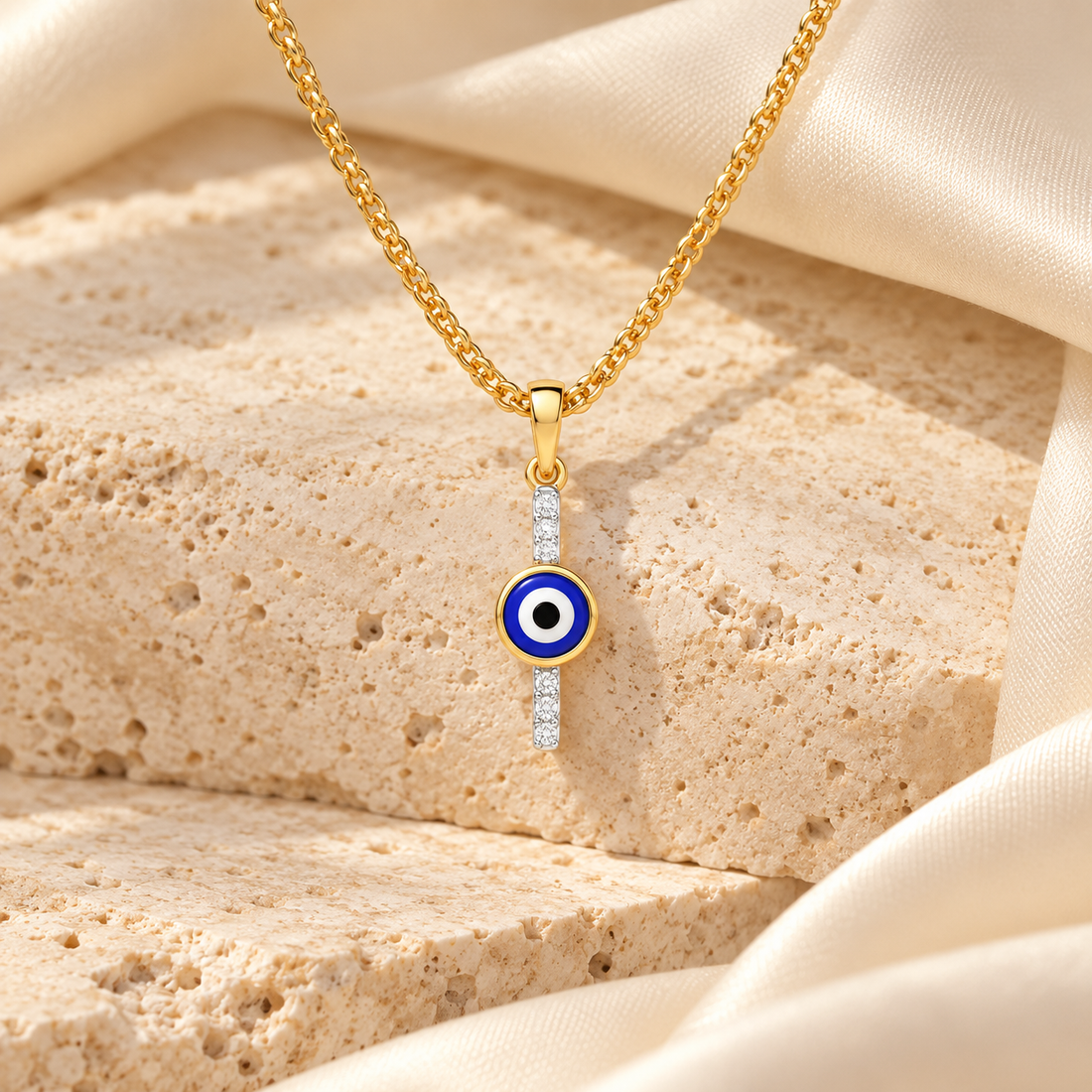 Warding Gaze Silver Pendant