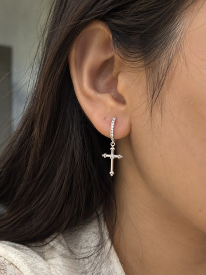 Cross of Serenity Earrings