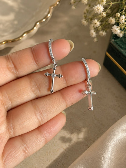 Cross of Serenity Earrings