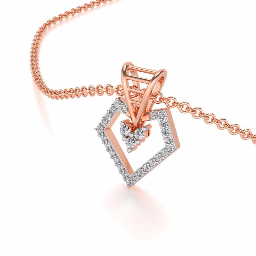 A Cute Sheen Silver Pendant - Rose Gold - Image 2