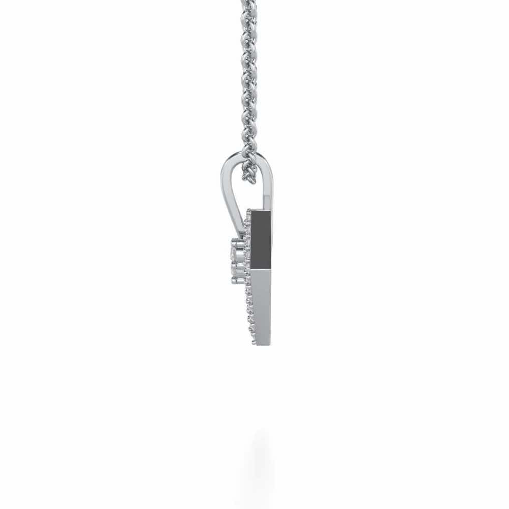 A Cute Sheen Silver Pendant - White Gold - Image 4