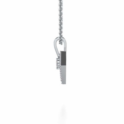 A Cute Sheen Silver Pendant - White Gold - Image 4