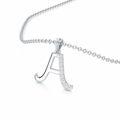 A-Luke Silver Pendant - White Gold - Image 2