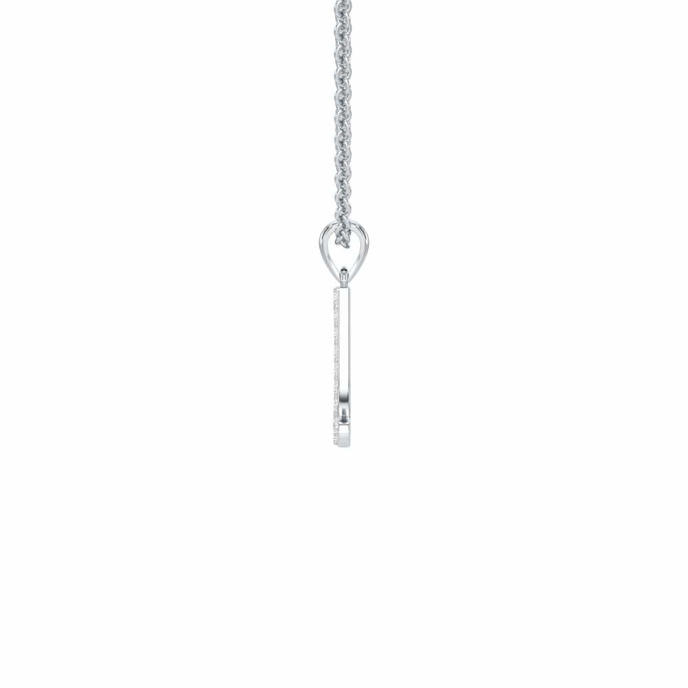 A-Luke Silver Pendant - White Gold - Image 3