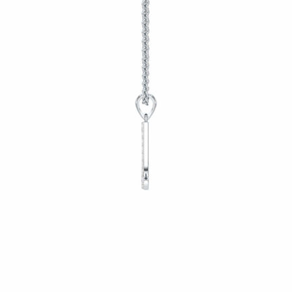 A-Luke Silver Pendant - White Gold - Image 3