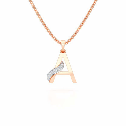 A-Spark Silver Pendant - Rose Gold - Image 1