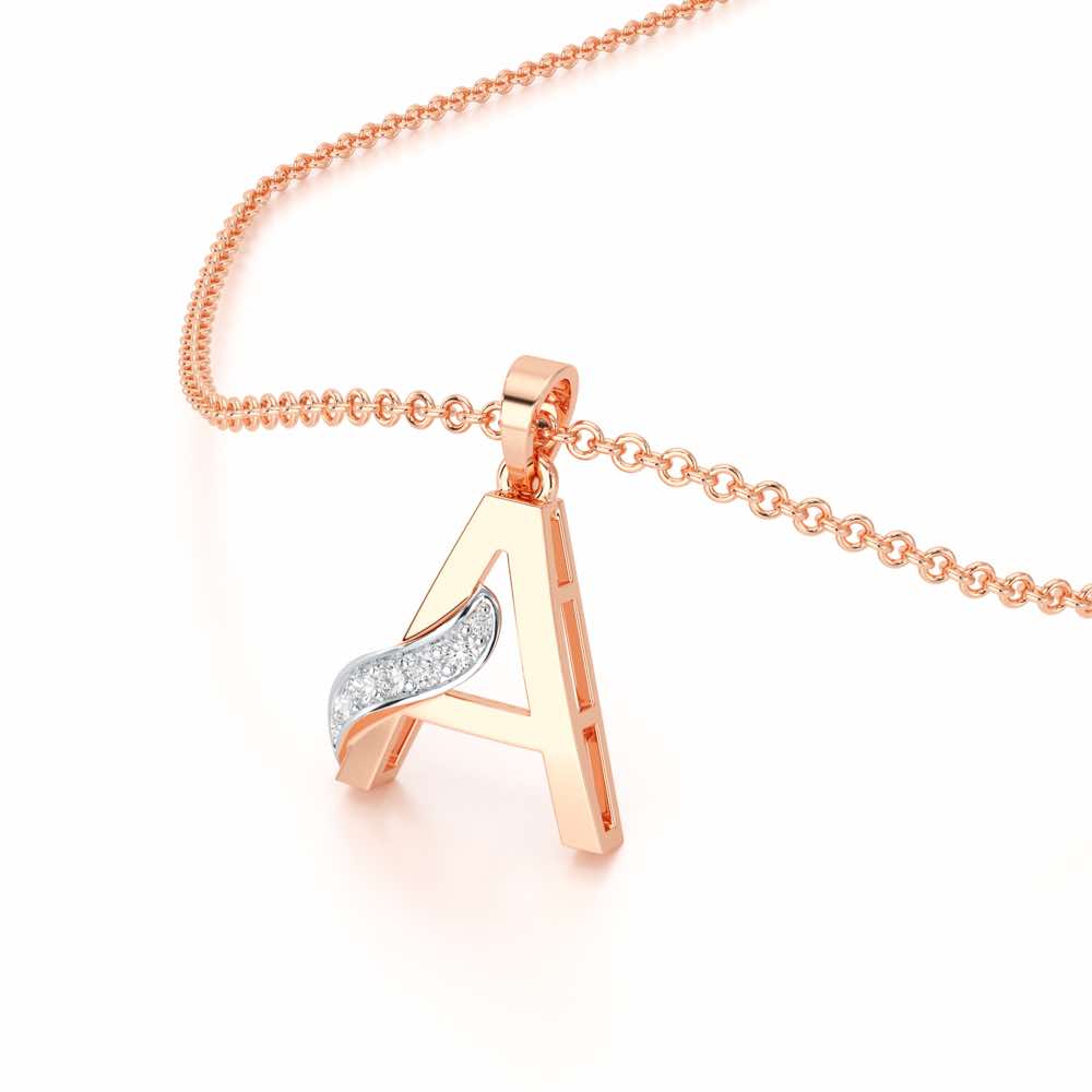 A-Spark Silver Pendant - Rose Gold - Image 2