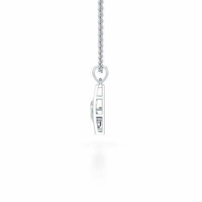 A-Spark Silver Pendant - White Gold - Image 3