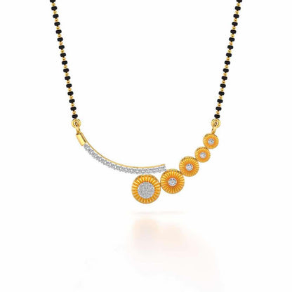 Aadrika Silver Mangalsutra - Yellow Gold - Image 3