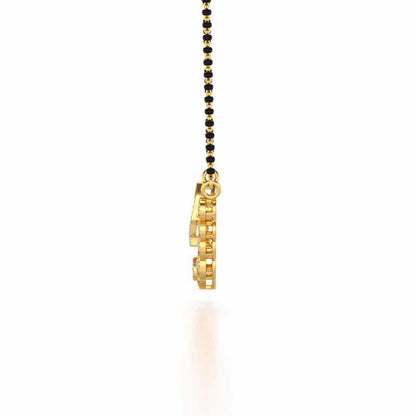 Aadrika Silver Mangalsutra - Yellow Gold - Image 4