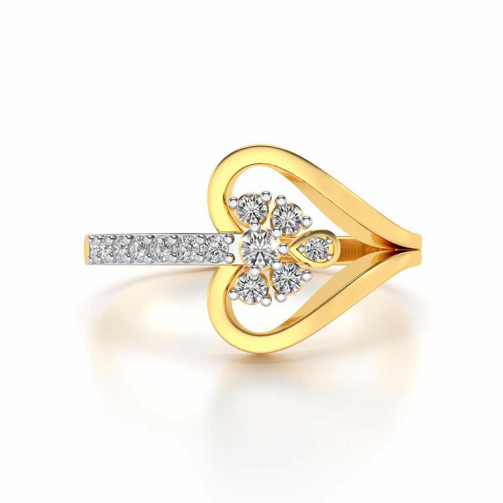 Aananya Silver Ring - Yellow Gold - Image 4