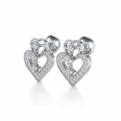 Aaravi Silver Earrings - White Gold - Image 2