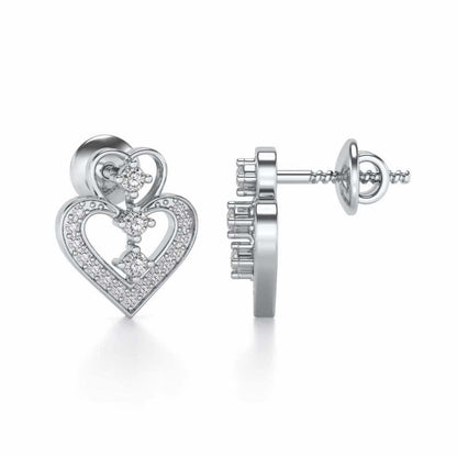 Aaravi Silver Earrings - White Gold - Image 3