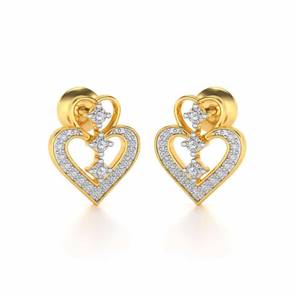 Aaravi Silver Earrings - Yellow Gold - Image 1