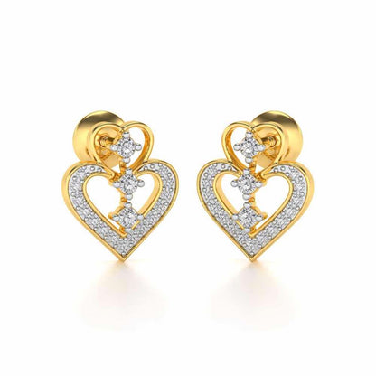 Aaravi Silver Earrings - Yellow Gold - Image 1