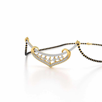 Aaravi Silver Mangalsutra - Yellow Gold - Image 2