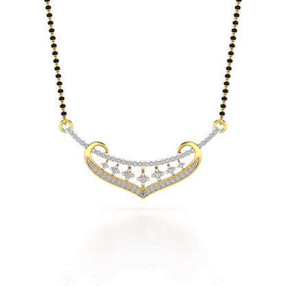 Aaravi Silver Mangalsutra - Yellow Gold - Image 3