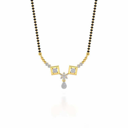 Aarin Silver Mangalsutra - Yellow Gold - Image 3