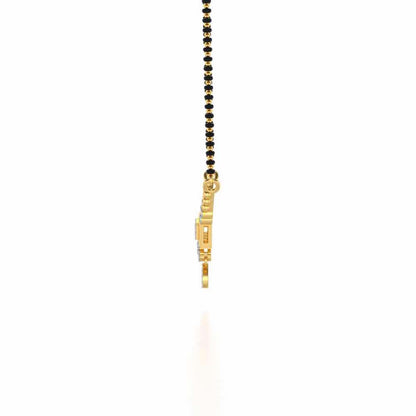 Aarin Silver Mangalsutra - Yellow Gold - Image 4