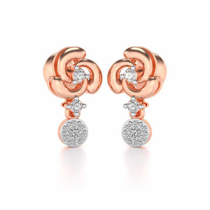 Aarna Silver Earrings - Rose Gold - Image 1
