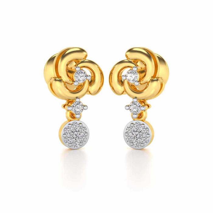 Aarna Silver Earrings - Yellow Gold - Image 1