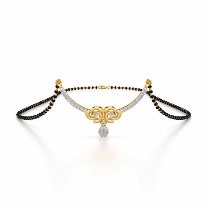 Aarna Silver Mangalsutra - Yellow Gold - Image 1