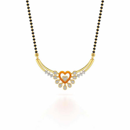 Aashi Silver Mangalsutra - Yellow Gold - Image 3