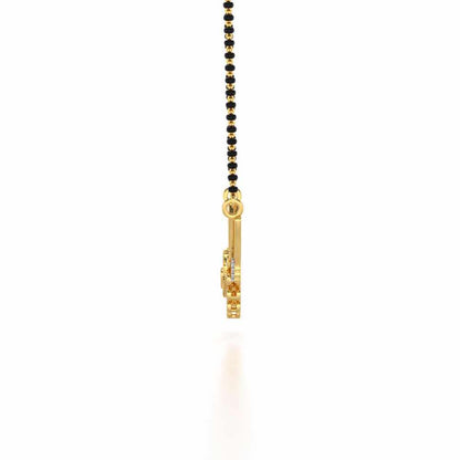 Aashi Silver Mangalsutra - Yellow Gold - Image 4