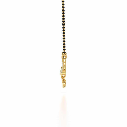 Aashtha Silver Mangalsutra - Yellow Gold - Image 4