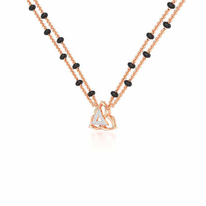 Abhinandan Silver Mangalsutra - Rose Gold - Image 2