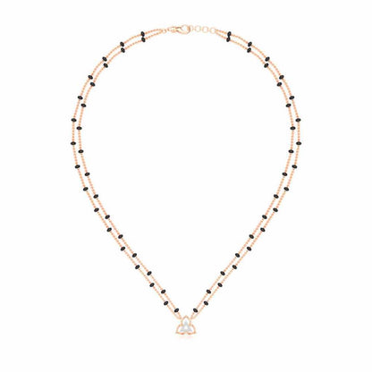 Abhinandan Silver Mangalsutra - Rose Gold - Image 3