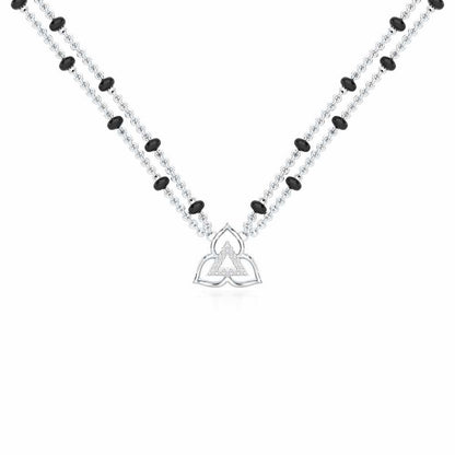 Abhinandan Silver Mangalsutra - White Gold - Image 1
