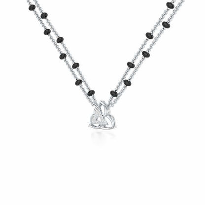 Abhinandan Silver Mangalsutra - White Gold - Image 2