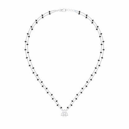 Abhinandan Silver Mangalsutra - White Gold - Image 3
