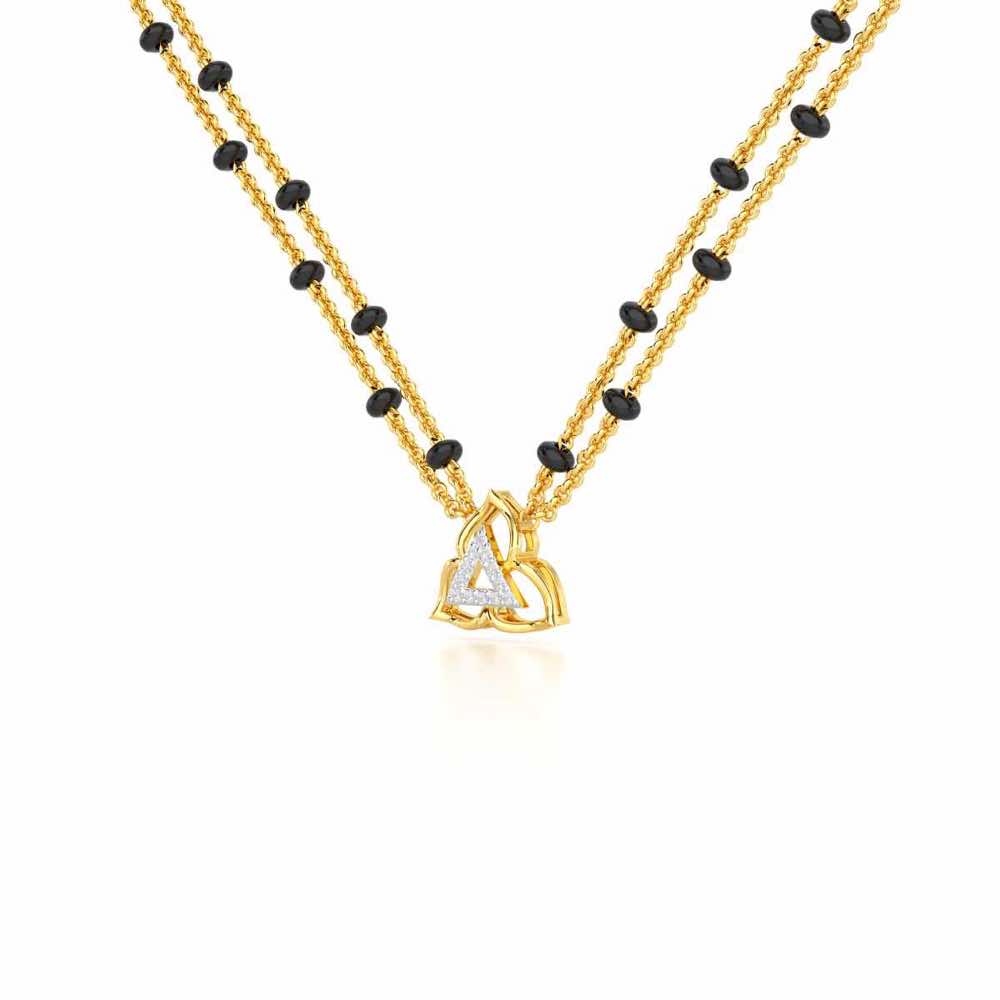 Abhinandan Silver Mangalsutra - Yellow Gold - Image 2