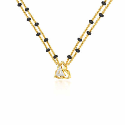 Abhinandan Silver Mangalsutra - Yellow Gold - Image 2