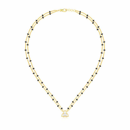 Abhinandan Silver Mangalsutra - Yellow Gold - Image 3