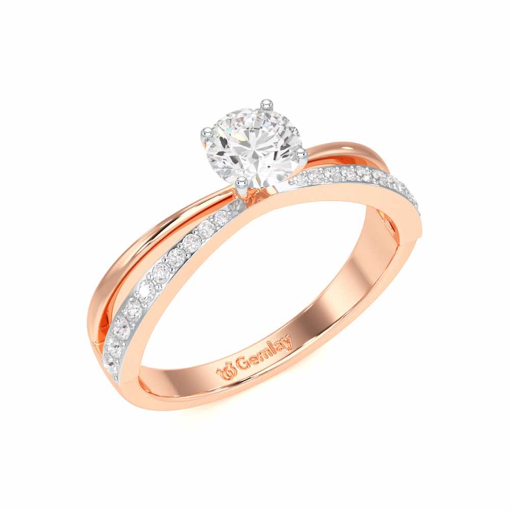 Aceede Solitaire Ring - Rose Gold - Image 1