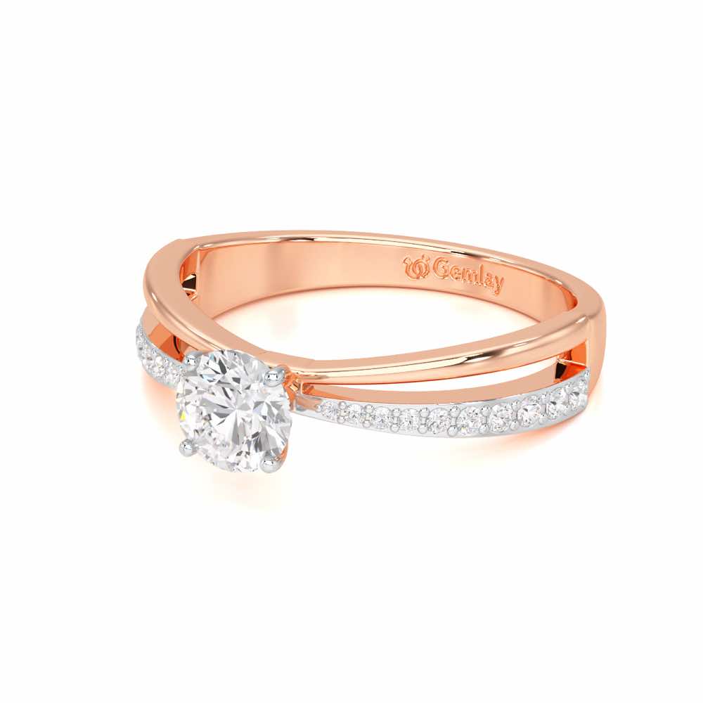Aceede Solitaire Ring - Rose Gold - Image 2