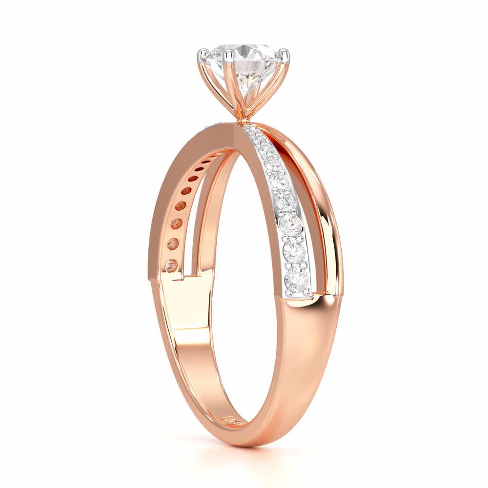 Aceede Solitaire Ring - Rose Gold - Image 3