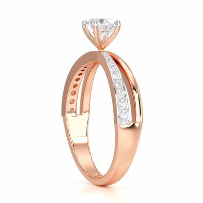 Aceede Solitaire Ring - Rose Gold - Image 3