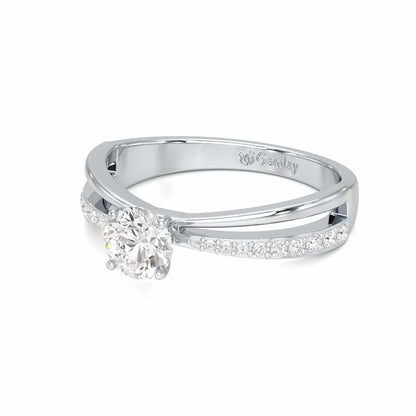 Aceede Solitaire Ring - White Gold - Image 2