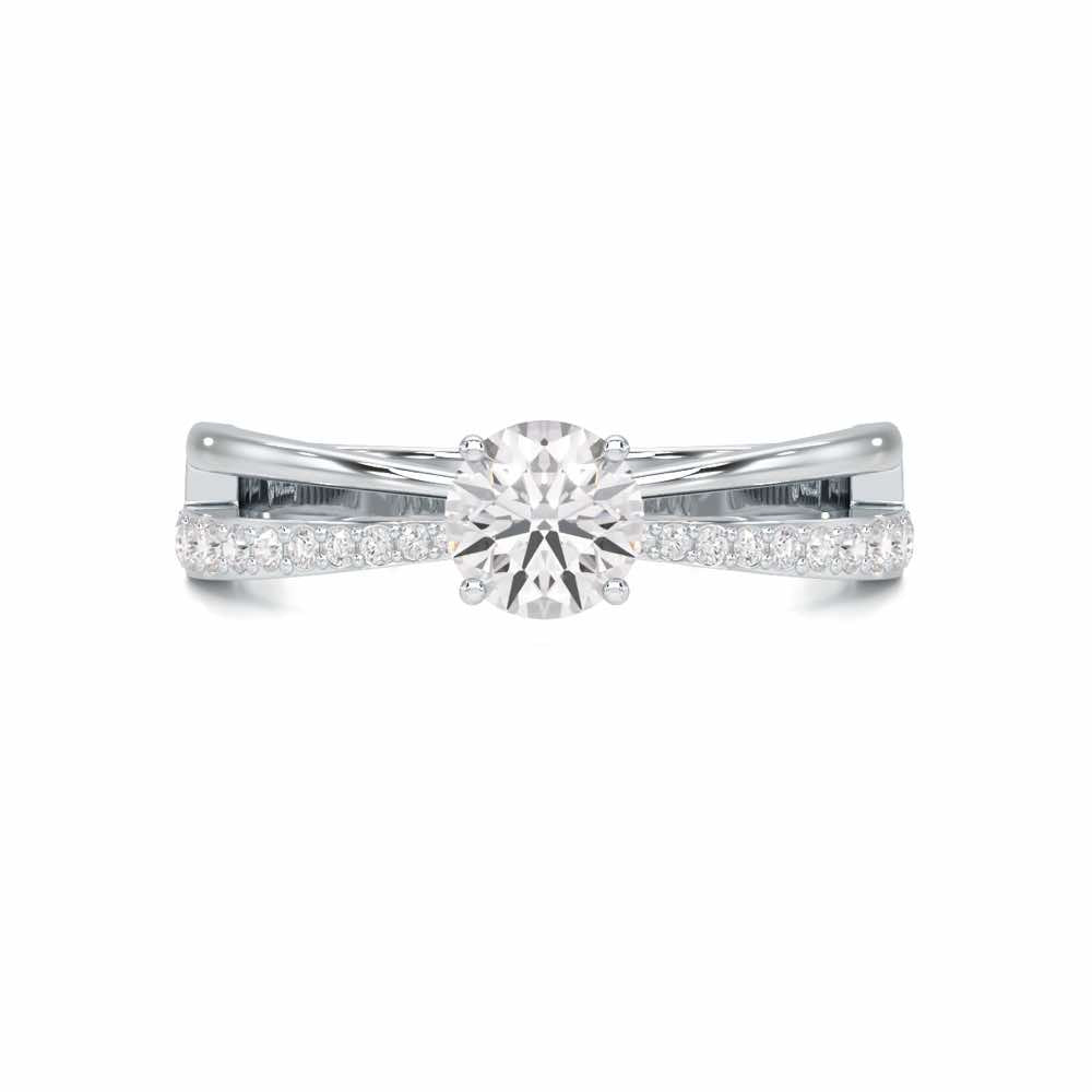 Aceede Solitaire Ring - White Gold - Image 4