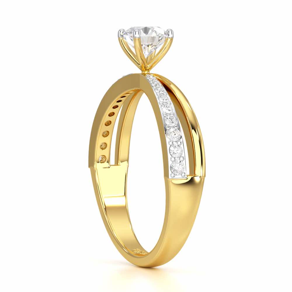 Aceede Solitaire Ring - Yellow Gold - Image 3
