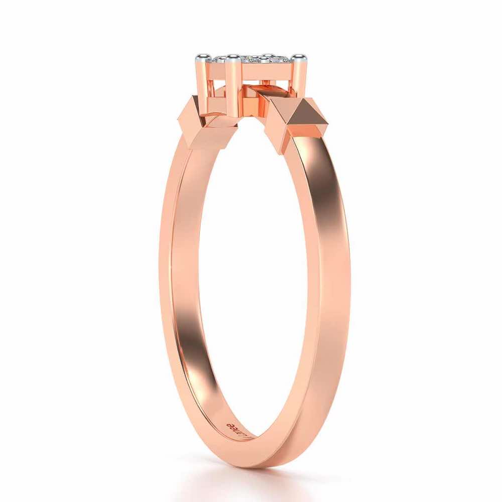 Addhya Silver Ring - Rose Gold - Image 3