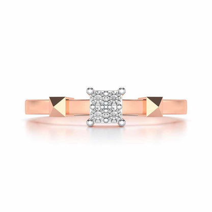 Addhya Silver Ring - Rose Gold - Image 4