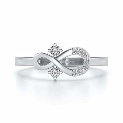 Adhya Silver Ring - White Gold - Image 4