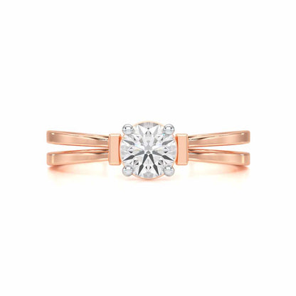 Adorned Solitaire Ring - Rose Gold - Image 4