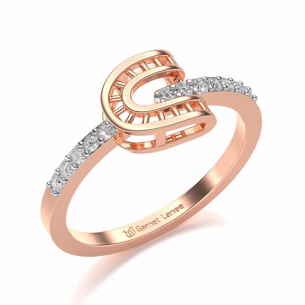 Adveta Silver Ring - Rose Gold - Image 1